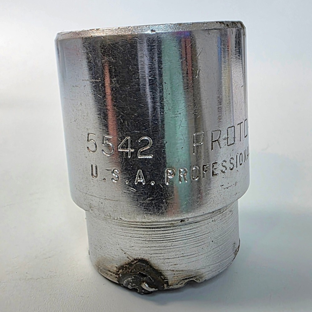 Proto 5542 Professional 3/4 Drive 1-5/16 12-Point SAE Standard Socket USA Used